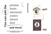 Monochrome Instagram Story Templates, a Social Media Template by Hell Yeah Designs (Thumbnail 7 of 10)