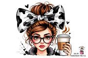 10 Adorable Coffee Lover Clipart PNG, a Graphic by Clipart Bloom (Thumbnail 5 of 11)