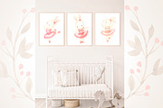 BUNNY BALLERINAS clipart.Watercolor, an Illustration by OlliArtDesign (Thumbnail 3 of 5)