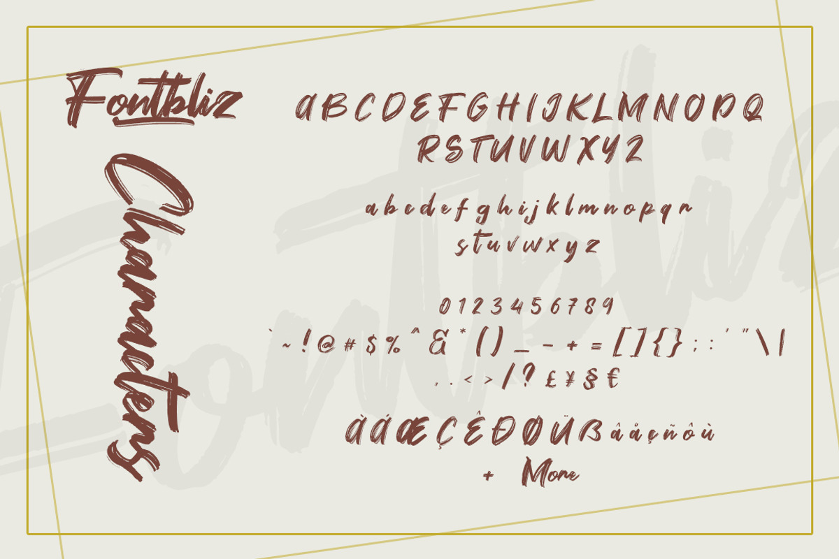 Fontbliz Script Brush preview 7