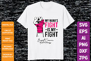 Breast Cancer Awareness Warrior SVG, a Healthcare Illustration by Vignette.IT (Thumbnail 3 of 3)