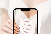 Wedding Invitation Mockup in Hands, an Advertising Mockup by Serenefeeling (Thumbnail 6 of 7)