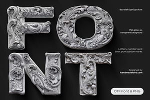Bas-relief Font, a Serif Font by Handmadefont