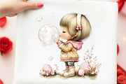 Whimsical Easter Kids Clipart, an Illustration by designcity5 (Thumbnail 3 of 5)