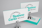 Letterpress Business Cards Mockup, a Print Template by ItemBridge (Thumbnail 3 of 3)