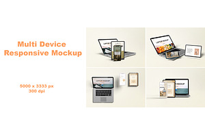 Multi Devices Responsive Mockup