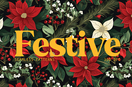 Festive - Holiday Patterns 10 Pack