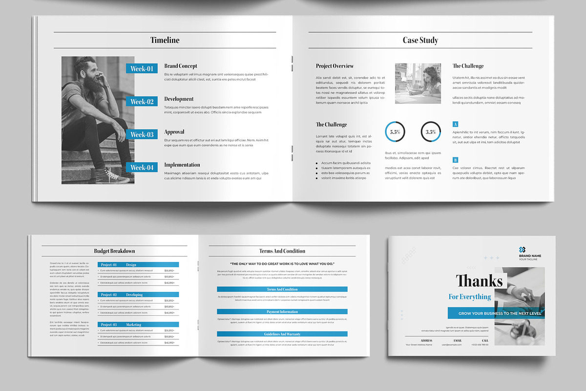 Project Proposal Layout, a Brochure Template by MightyDesign (Photo 6 of 9)