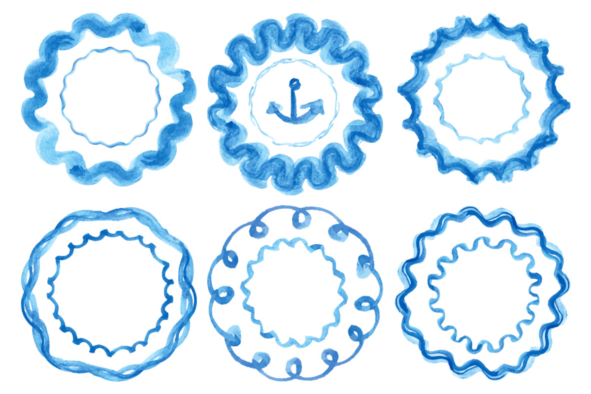 Watercolor VECTOR pattern brushes, a Brush Add-On by Tatianakost49 (Photo 5 of 9)