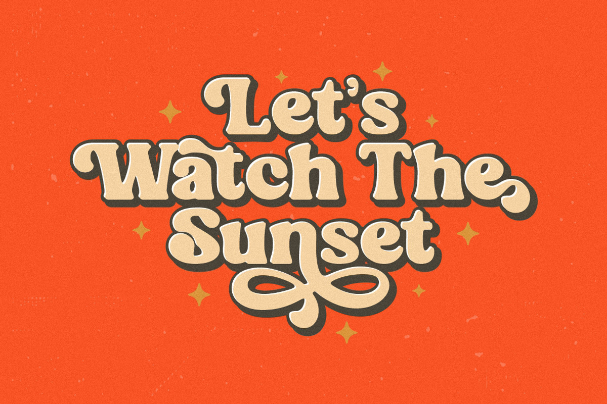Shine Coasty - Retro Serif Font!, a Serif Font by HansCo Studio (Photo 7 of 9)