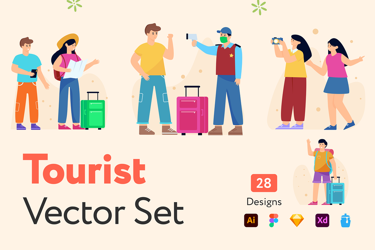 Tourist Vector Set, a Duotone Icon by Brickclay (Photo 1 of 6)