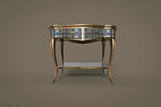 Vintage table, a Furniture 3D Model by Snji | 3D Models (Thumbnail 9 of 18)