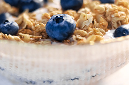 Breakfast idea and delicious food, breakfast cereal grains with, a Food & Drink Photo by Anneleven