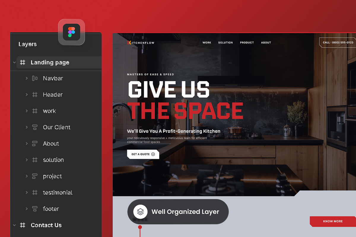Commercial Kitchen Landing Page preview 2