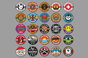 50 Pop Badges Vol.2 Custom Font