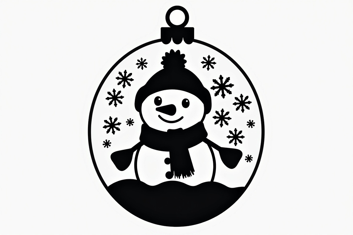 Christmas Laser Cut Ornament Bundle, a Graphic by musafir_fashion (Photo 12 of 16)
