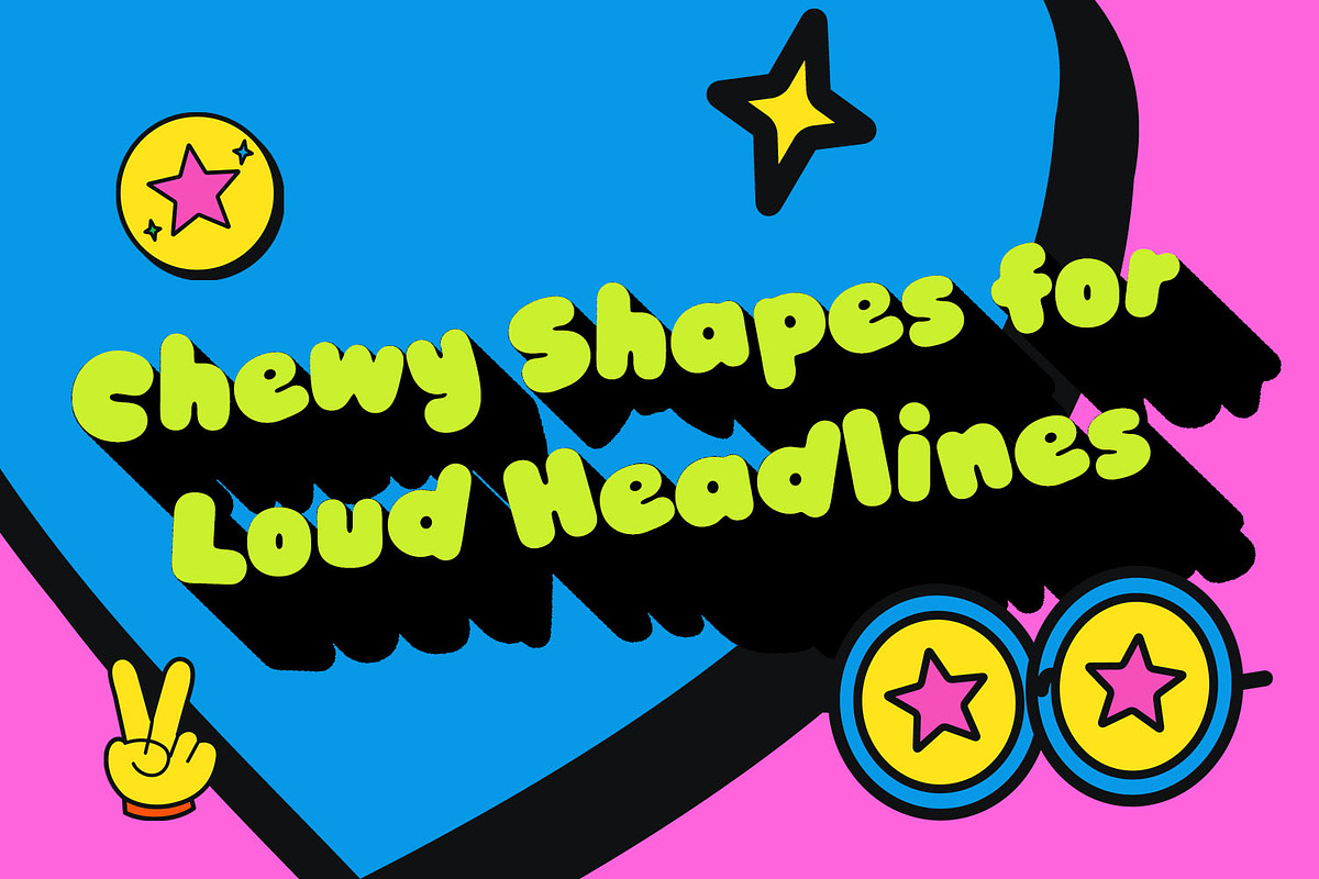 Gummy Pop Font, a Sans Serif Font by Handmadefont (Photo 8 of 15)