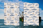 Seafood Illustrations Patterns, an Animal Illustration by Trape Graphic Studio (Thumbnail 3 of 4)
