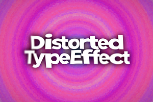 Distorted Text Effect Template, a Layer Style Add-On by Mint Pixels