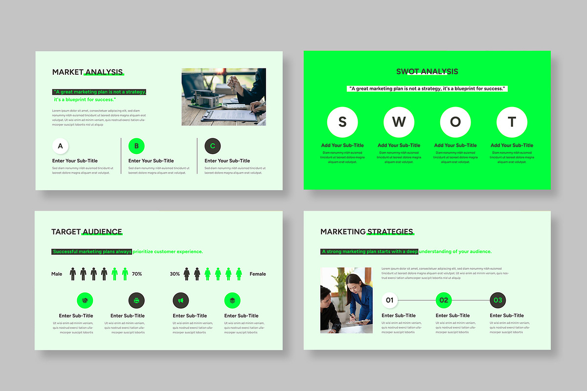 Marketing Plan Presentation, a Presentation Template by MightyDesign (Photo 3 of 8)