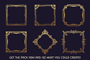Art Deco Border & Frame Builder, an Object Graphic by The Artifex Forge (Thumbnail 11 of 11)