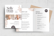 Funeral Service Brochure With Floral, a Flyer Template by BrandPacks (Thumbnail 2 of 9)