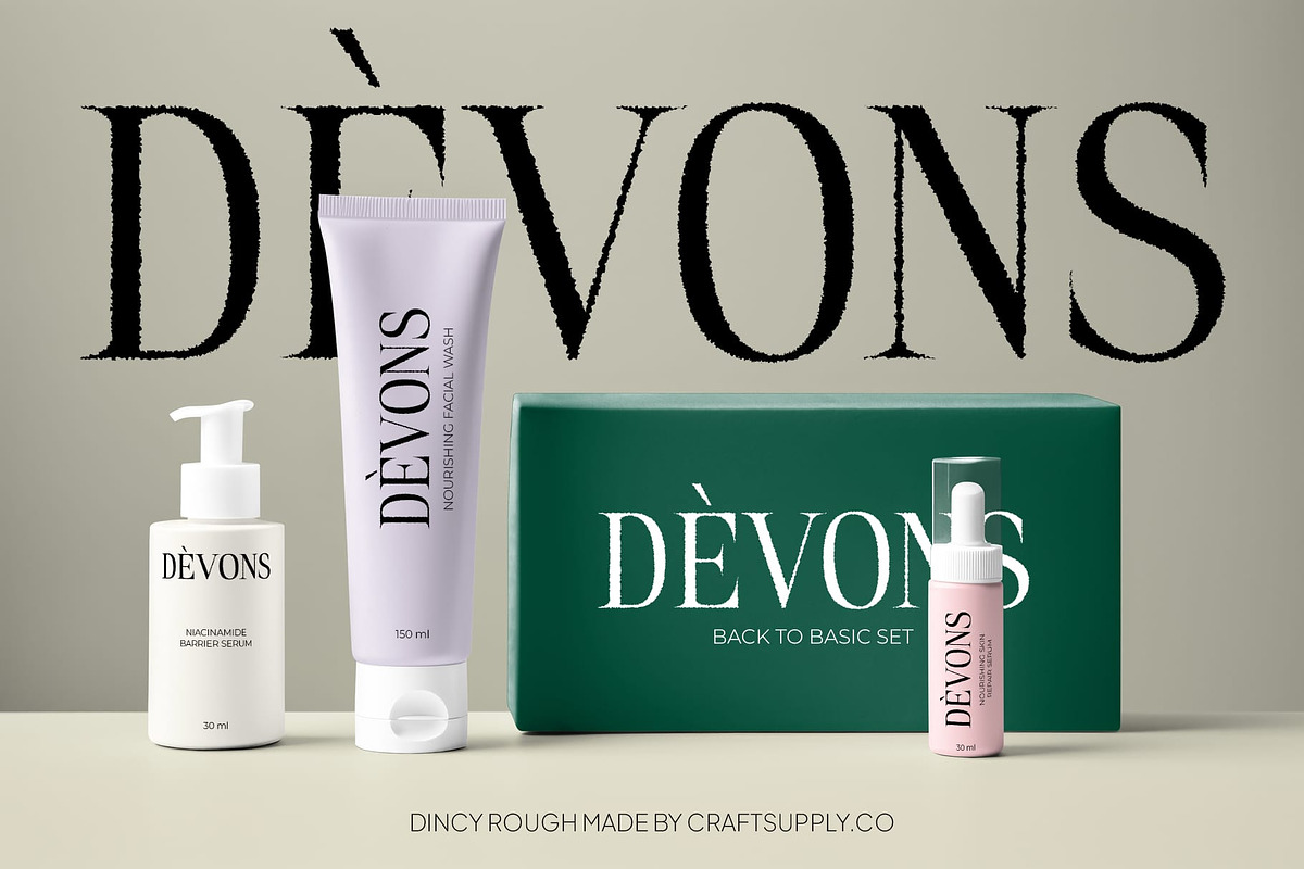 Dincy Rough, a Serif Font by Craft Supply Co. (Photo 5 of 8)