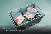 Ice Cream Bucket Mockup, a Cups & Container Mockup by Rahardi Creative (Thumbnail 1 of 4)