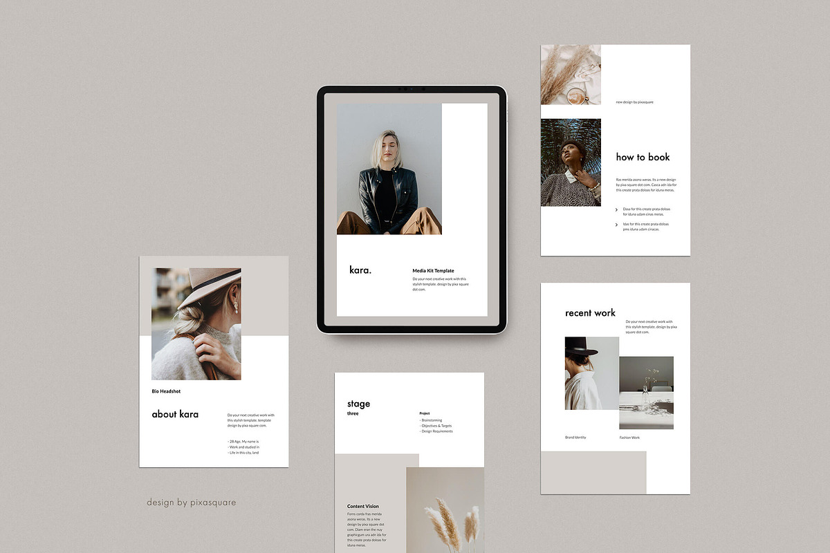 Keynote Media/Press Kit Bundle, a Presentation Template by PixaSquare
