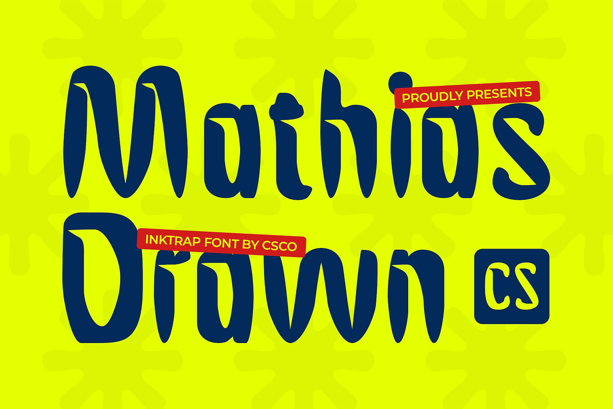 CS Mathias Drawn, a Sans Serif Font by Craft Supply Co. (Photo 1 of 8)