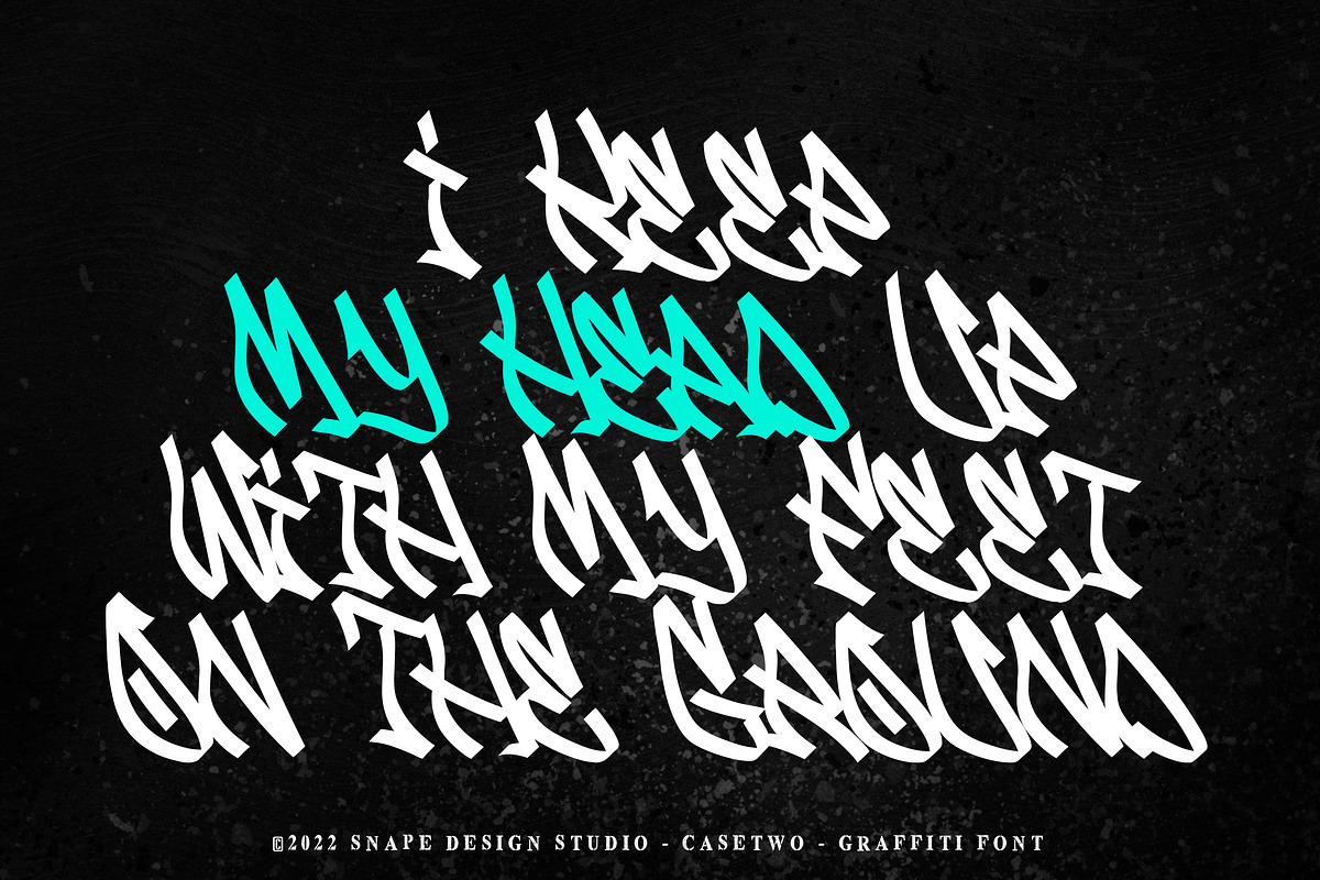 Casetwo - Graffiti Font, a Font by Snape Design Studio (Photo 4 of 5)