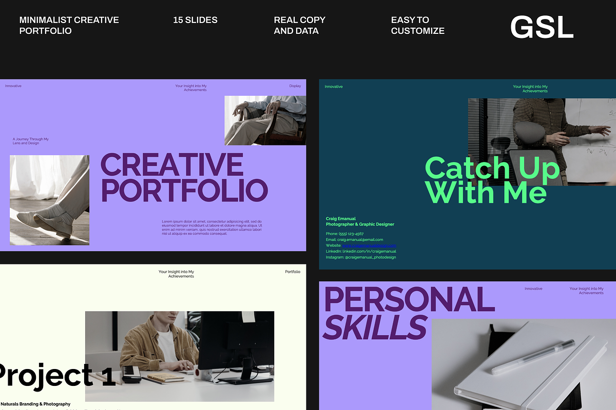 PureFrame - Creative Google Slides, a Presentation Template by Dirtytemp Studio (Photo 2 of 7)