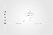 continues abstract stone line art, an Object Graphic by lawoel (Thumbnail 2 of 3)
