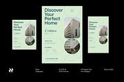 Simple Minimal Real Estate Flyer, a Stationery Template by Neermana (Thumbnail 1 of 4)