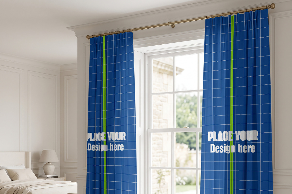 Curtain Mockup - 3 Lifestyle PSD, a Household Mockup by Pixel Foundry (Photo 4 of 7)