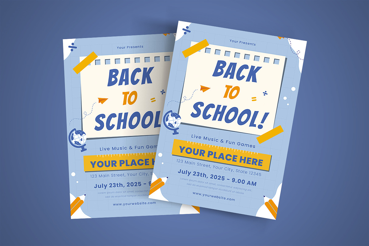 Back to School Flyer Set, a Flyer Template by Pitchlook.Studio (Photo 3 of 3)