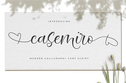 Casemiro, a Script Font by cooldesignlab