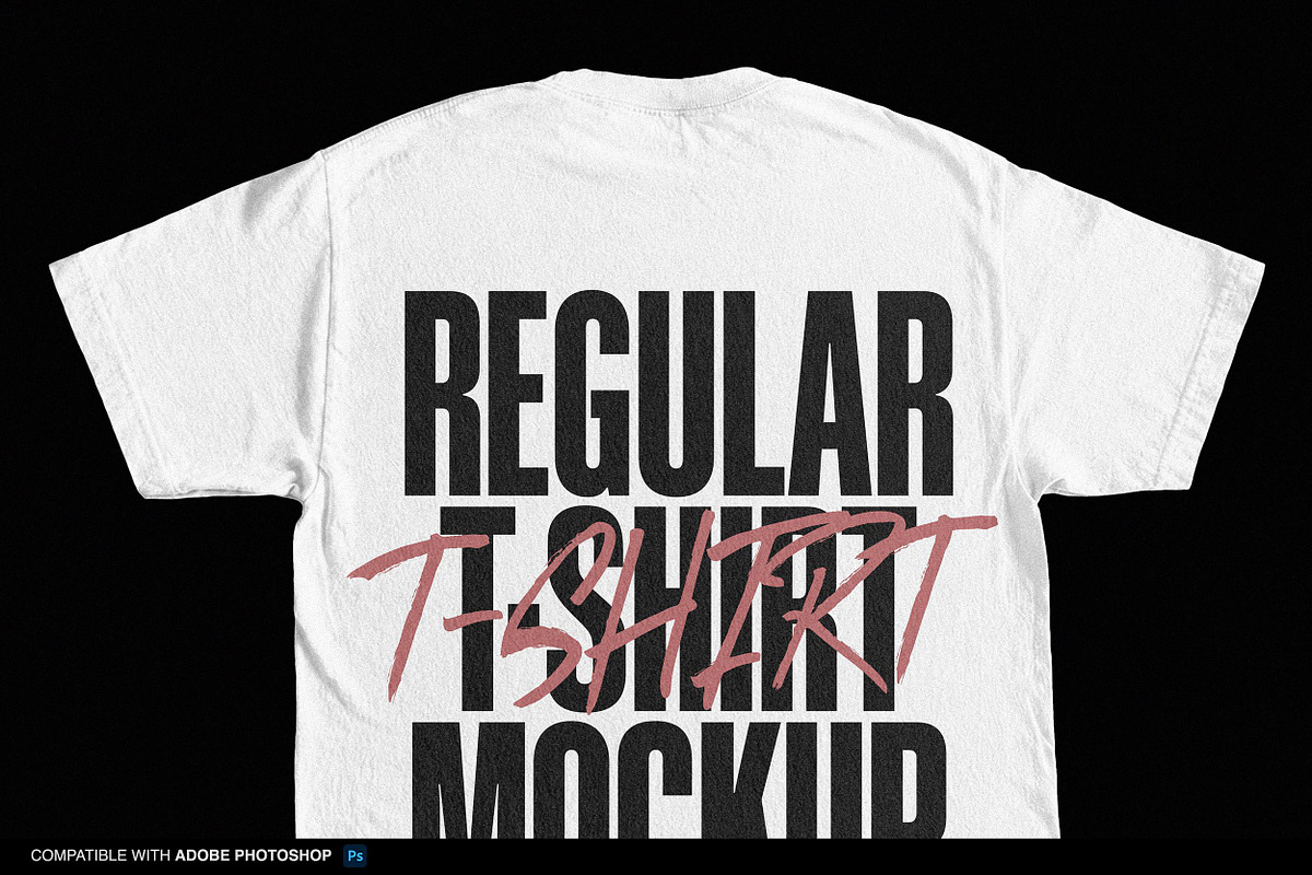 Heavyweight Regular T-shirt Mockup, a Shirt Mockup by Irhasalfahad (Photo 3 of 6)