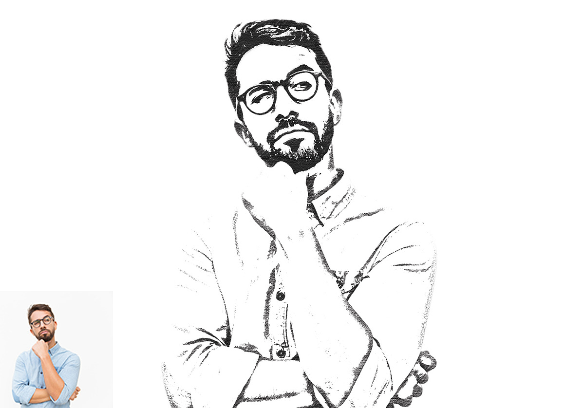 19 in 1 Sketch PS Action  Bundle, an Action Add-On by Studio Retouch (Photo 9 of 26)