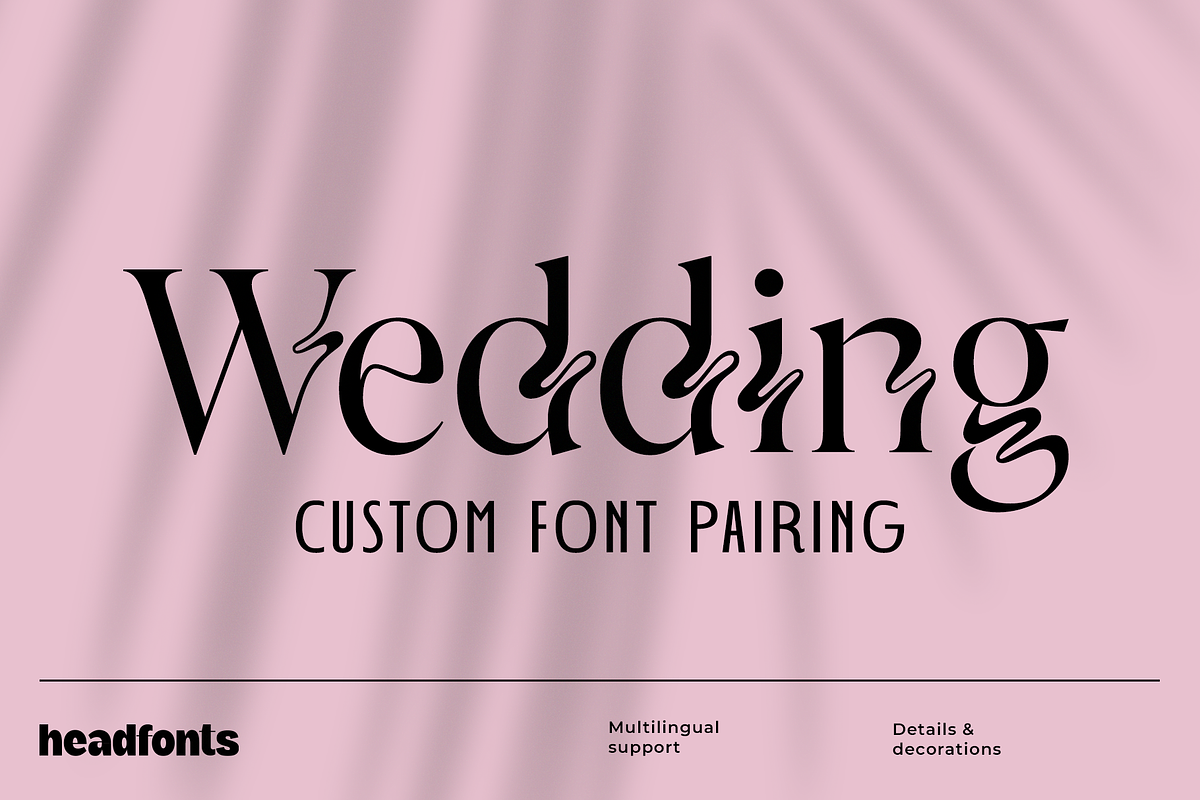 The Wedding Font Duo III, a Serif Font by Headfonts (Photo 1 of 10)
