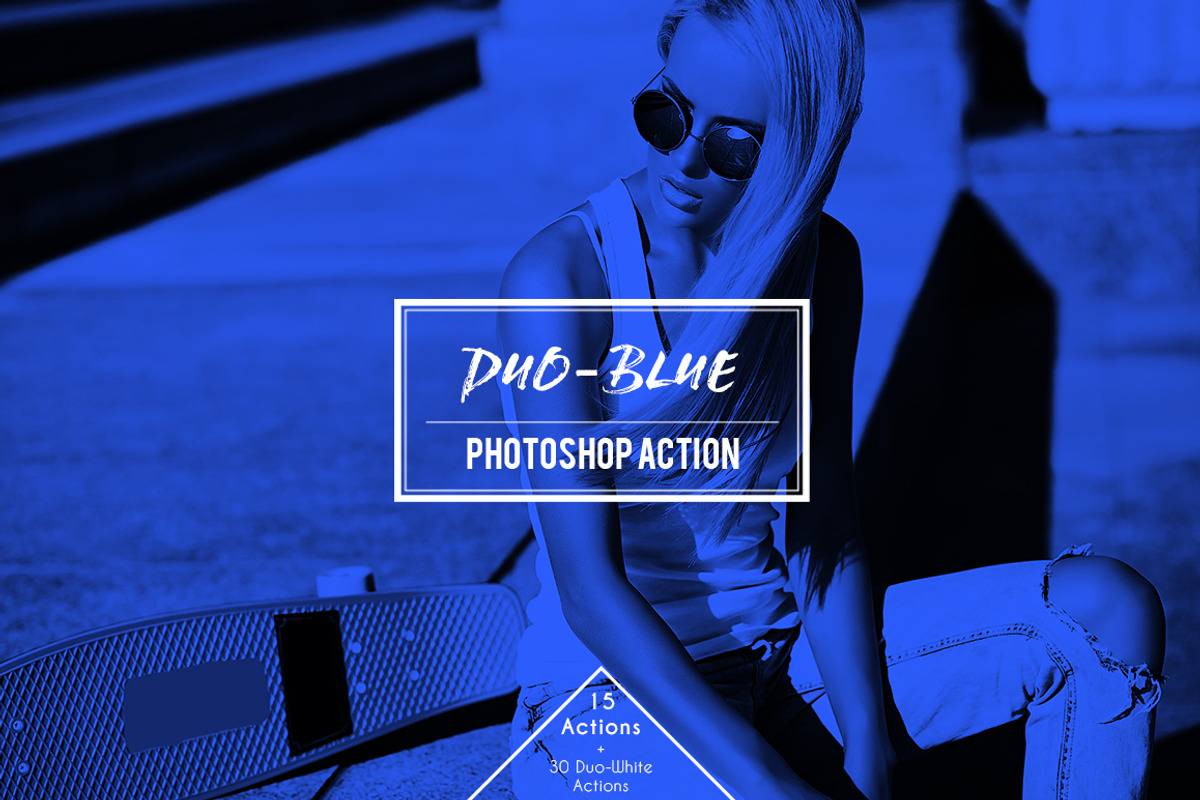 Duo-Blue Duotone Photoshop Action, an Action Add-On by Claudiu Gabriel (Photo 1 of 6)