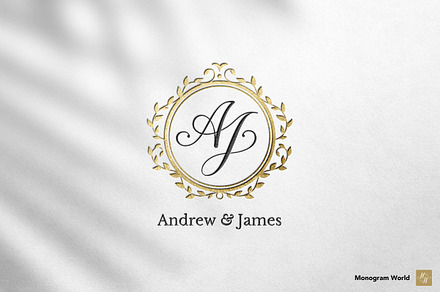 Wedding Monogram AJ