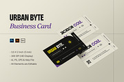 Urban Byte - Business Card, a Business Card Template by StreaksideStd (Thumbnail 1 of 3)