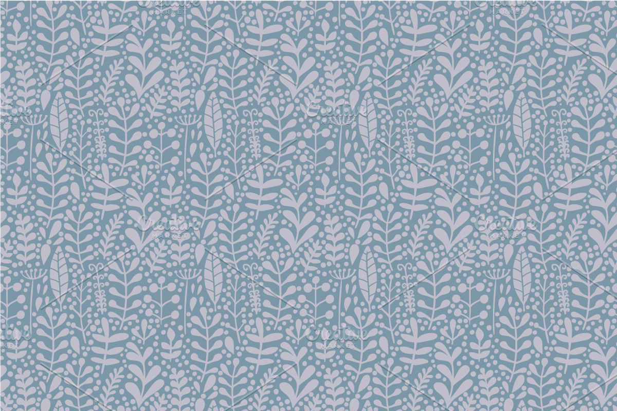 Herbs seamless pattern preview 3