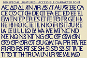ACCESSIBLE CHARACTER FONT, a Serif Font by 177Studio (Thumbnail 7 of 8)