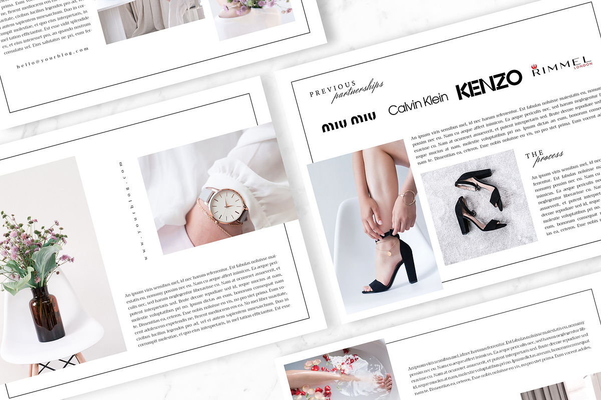 Minimal Media Kit Template, a Stationery Template by Eesome Design Studio (Photo 1 of 5)