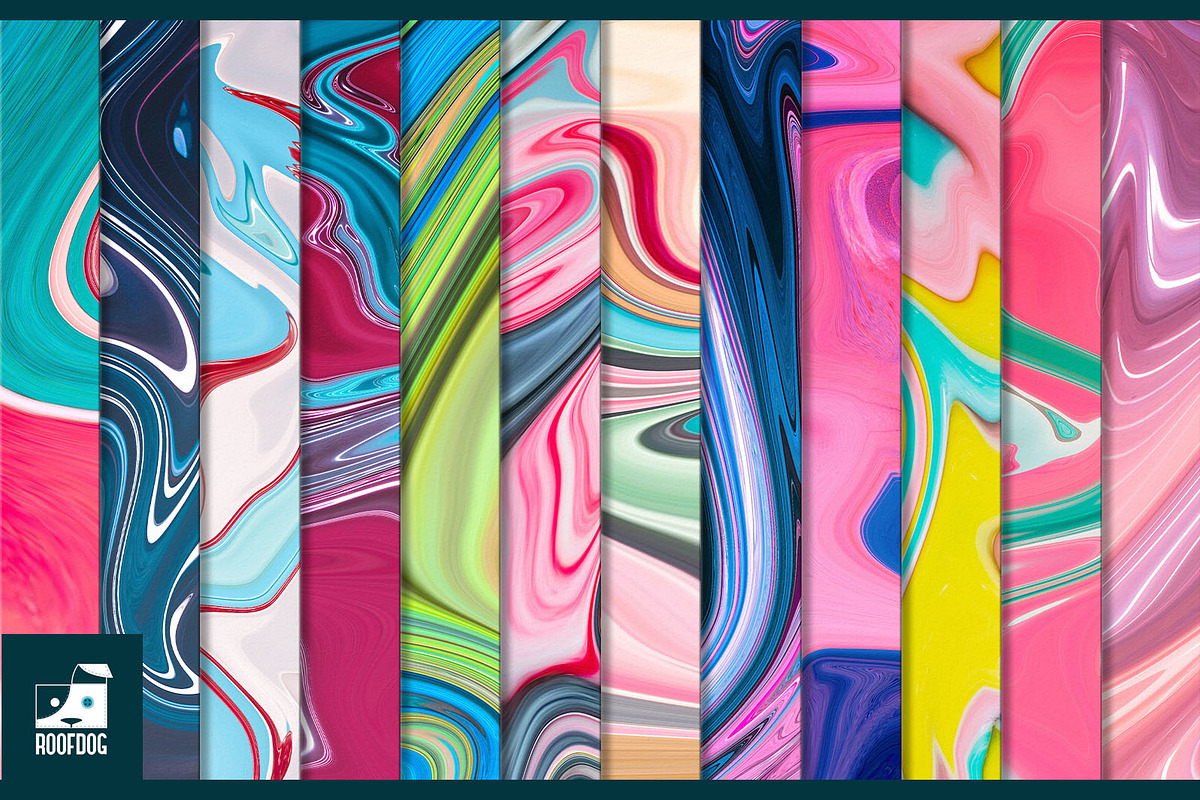 Liquid paint candy swirl, a Texture Graphic by Roofdog Design