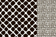 6 Black Sketched Seamless Patterns, a Pattern Graphic by Olya Creative (Thumbnail 2 of 4)