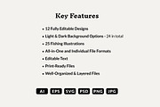 Fishing Design Collection - Mono, a Branding & Logo Template by cd-design.co (Thumbnail 8 of 8)