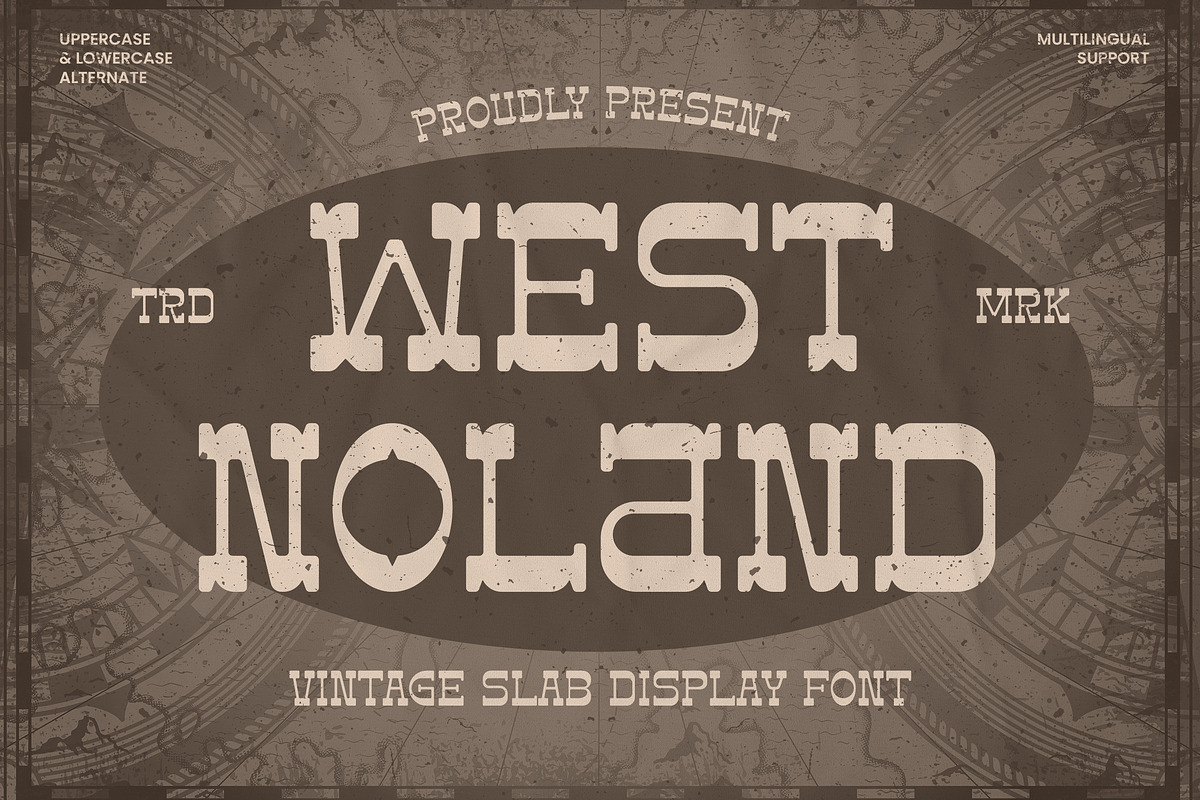 West Noland - Vintage Slab Font, a Slab Serif Font by AQR Studio (Photo 1 of 8)